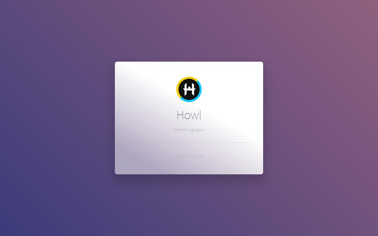 Carrd profile picture for @howl